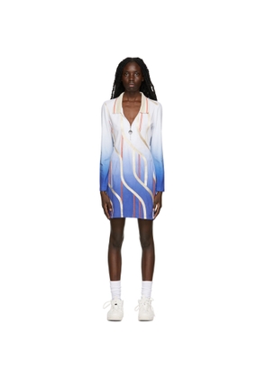 Ahluwalia Blue Braid Polo Dress