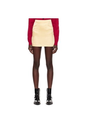 Ernest W. Baker SSENSE Exclusive Yellow Two-Pocket Miniskirt