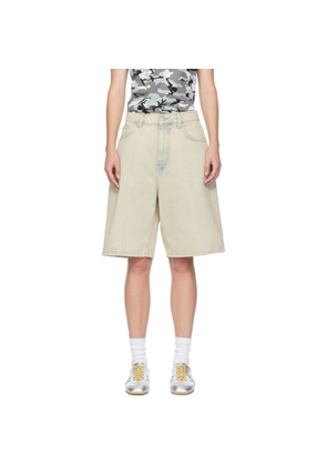 Carhartt Work In Progress Beige Brandon Denim Shorts