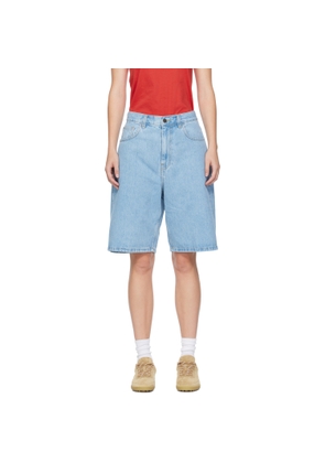 Carhartt Work In Progress Blue Brandon Denim Shorts