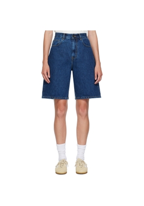 Carhartt Work In Progress Blue Brandon Denim Shorts