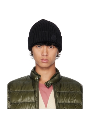 Moncler Black Wool Beanie