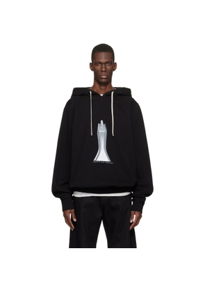Rick Owens DRKSHDW Black Temple Oversized Hoodie