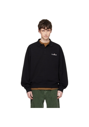 Carhartt Work In Progress Black WIP Label Sweatshirt Polo