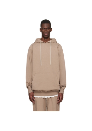 Rick Owens DRKSHDW Beige Temple Pullover Hoodie