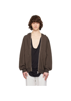 Rick Owens DRKSHDW Gray Temple Jumbo Gimp Hoodie