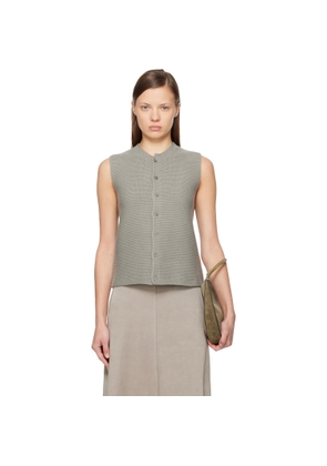 Rier Gray Tyrolean Gilet Cardigan
