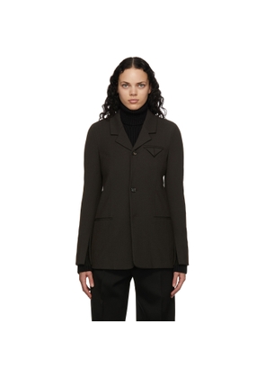 Bottega Veneta Brown Wool Twill Blazer
