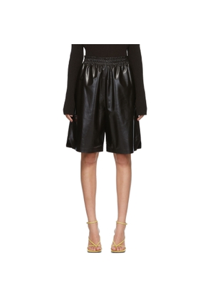 Bottega Veneta Brown Leather Shorts