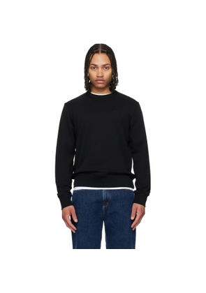 BOSS Black Cotton-Terry Tonal Logo Sweatshirt