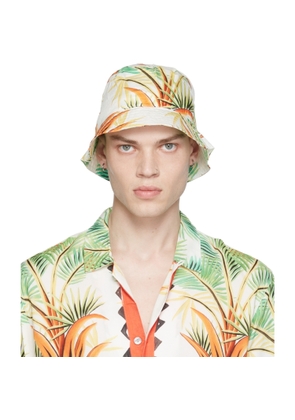 Endless Joy Off-White Date Palm Bucket Hat