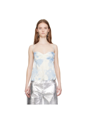 GANNI Blue Printed Camisole
