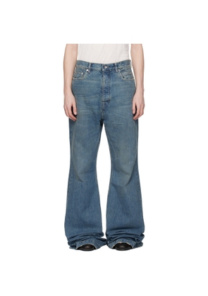 Rick Owens DRKSHDW Blue Temple Bolan Bootcut Jeans