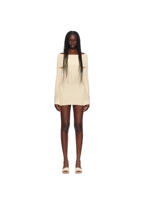 Aya Muse Beige Deva Minidress