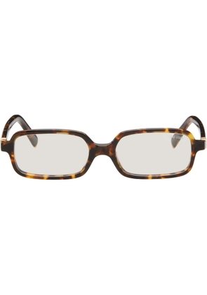 Miu Miu Eyewear Brown Miu Regard Blue Light Glasses