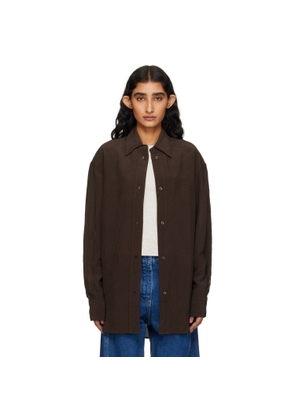 Studio Nicholson Brown Rouen Shirt