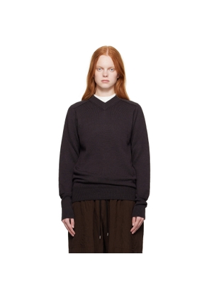Studio Nicholson Brown Inverness Sweater