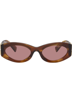 Miu Miu Eyewear Brown Miu Glimpse Sunglasses