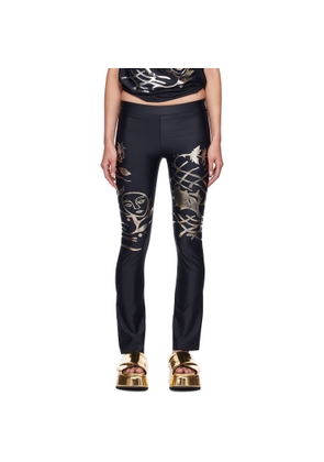 Di Petsa Black Recycled Polyester Leggings