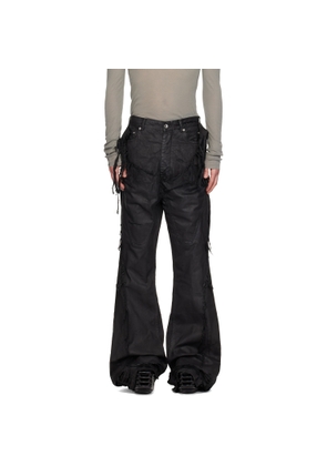 Rick Owens DRKSHDW Black Temple Slivered Bootcut Jeans