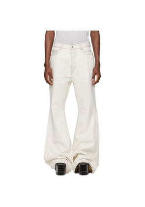 Rick Owens DRKSHDW Off-White Temple Bolan Bootcut Jeans