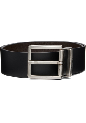 Hugo Black Buffed Leather Belt