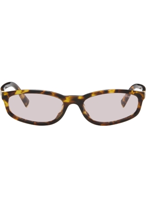Miu Miu Eyewear Brown Miu Regard Sunglasses