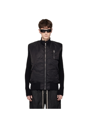 Rick Owens DRKSHDW Black Temple SL Tankers Bomber Vest