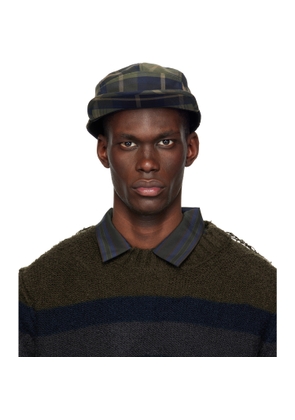 Comme des Garçons Homme Khaki & Brown BRIEFING Edition Check Cap