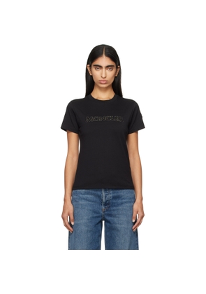 Moncler Black Maglia Manica Corta T-shirt