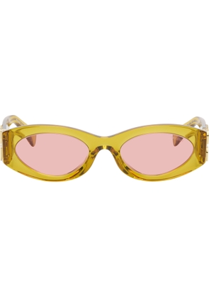 Miu Miu Eyewear Orange Miu Glimpse Sunglasses