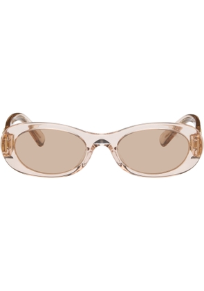 Miu Miu Eyewear Pink Miu Glimpse Sunglasses