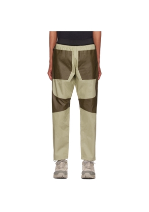 RANRA Beige & Brown Acrylic Trousers