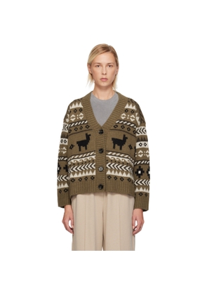 Weekend Max Mara Brown Ovatta Cardigan