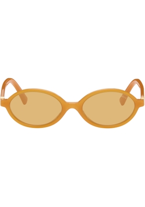Miu Miu Eyewear Orange Miu Regard Sunglasses