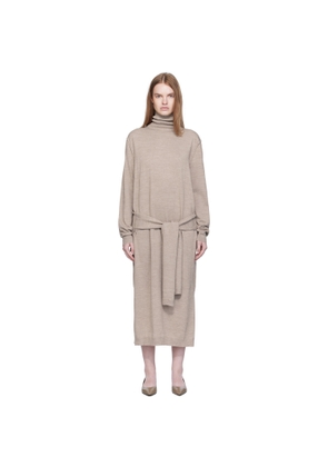 LEMAIRE Taupe Trompe L'oeil Midi Dress