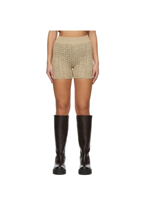 DRAE Beige Cotton Shorts