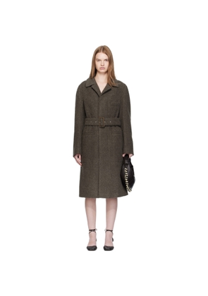LEMAIRE Khaki Belted Tailored Coat