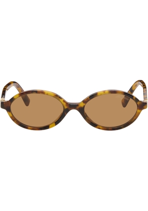 Miu Miu Eyewear Brown Miu Regard Sunglasses