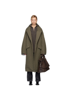 Maison Margiela Green Quilted Coat