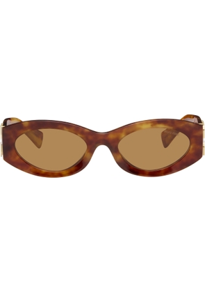 Miu Miu Eyewear Brown Miu Glimpse Sunglasses