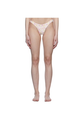 Magda Butrym White Thin Bikini Bottoms
