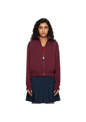 Casablanca Burgundy Monogram Track Jacket