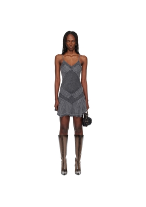 Miss Sixty Black KNWLS Edition Denim Cami Minidress