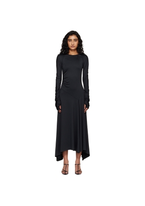 Victoria Beckham Black Long Sleeve Midi Dress