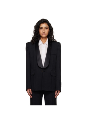 Victoria Beckham Black Shawl Collar Tux Blazer