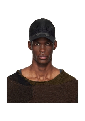 FFFPOSTALSERVICE Black Laser Cut Damaged Cap