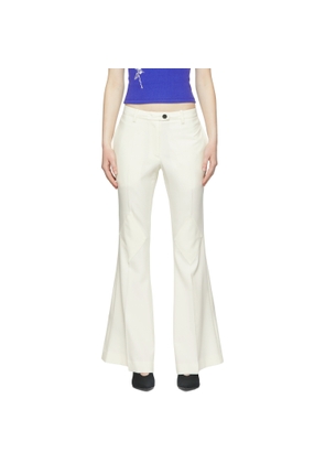 Kijun Off-White Diamond Trousers