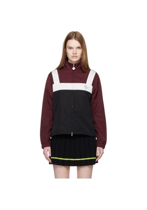 Casablanca Burgundy Monogram Windbreaker Jacket