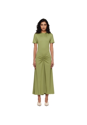 Victoria Beckham Green Blaire Midi Dress